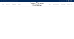 Desktop Screenshot of cleanflightequestrian.com